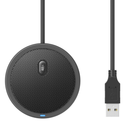 Microfone Condensador Omnidirecional Confer�ncia UM02 Usb 
