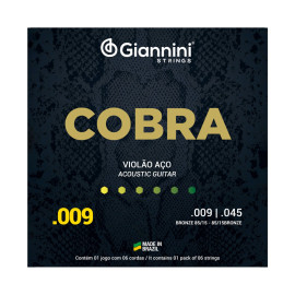 Encordoamento Giannini Cobra Viol�o A�o .009|GEEWAK