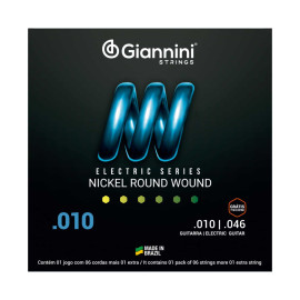 Encordoamento Giannini Electric Guitarra .010|GEEGST10