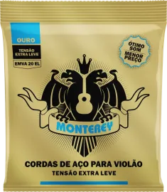 Encordoamento MonteRey Viol�o A�o .010 Bronze|EMVA20EL