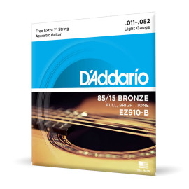 Encordoamento D'Addario para Viol�o .011 A�o Bronze 85/15 - EZ910-B