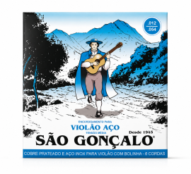 Encordoamento S�o Gon�alo .012/.054 A�o M�dia P/ Viol�o