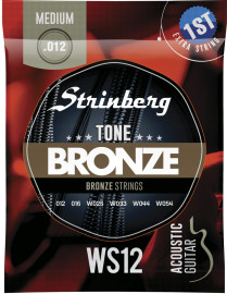 Encordoamento Strinberg Viol�o A�o .012 Bronze|WS12