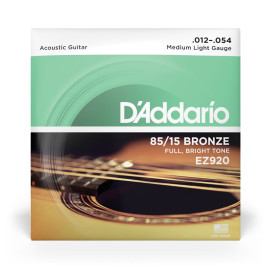 Encordoamento D'Addario para Viol�o .012 A�o Bronze 85/15|EZ920