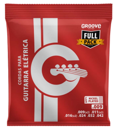 Encordoamento FULL PACK Groove Guitarra .009 Stainless Steel|GFP1