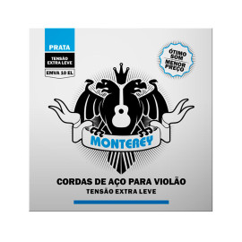 Encordoamento MonteRey Viol�o A�o .010 Prata|EMVA10EL